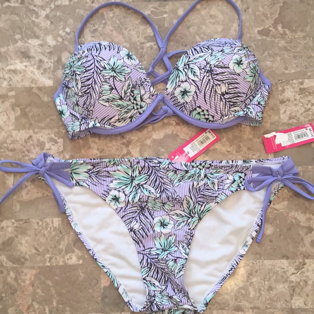 NWT XHILARATION 2 Piece Bikini Bathing Suit XL